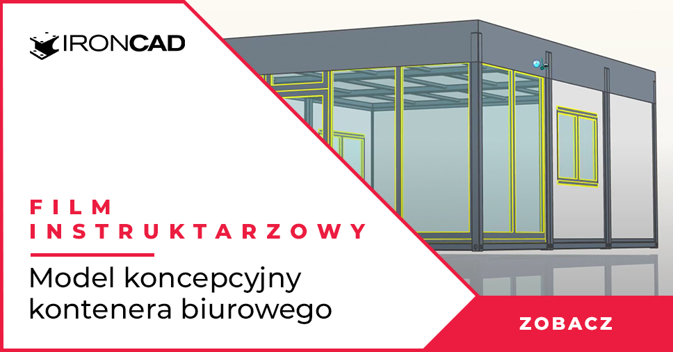 IRONCAD - Model koncepcyjny kontenera biurowego